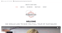 Desktop Screenshot of eurostylebeautysalon.com